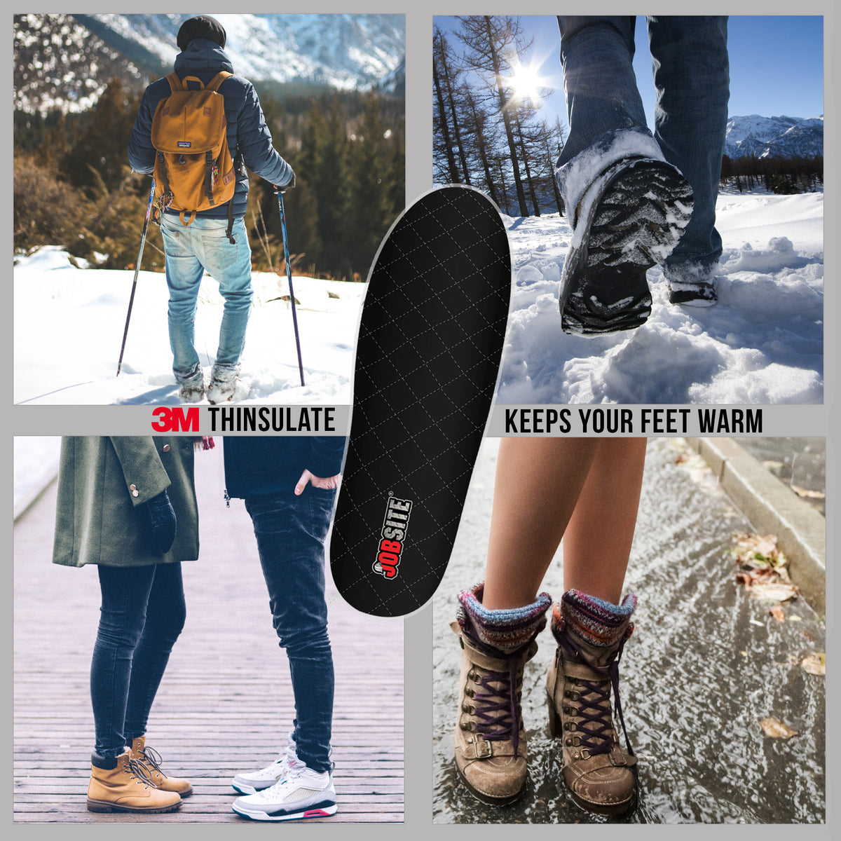 Warm Feet Insoles with 3M Thinsulate JobSite Brand